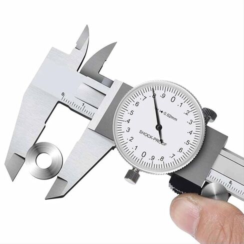 0-150/200mm Metric Gauge Measuring Tool Dial Vernier Caliper Shock-Proof 0.02mm in Kuwait