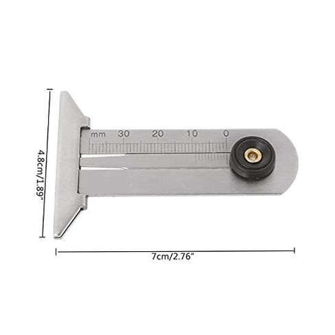 الفولاذ المقاوم للصدأ سيارة الإطارات فقي عمق قياس 0-30mm أداة قياس الفرجار in Kuwait