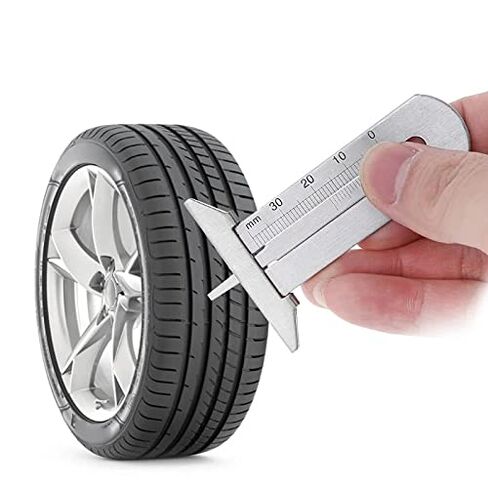 الفولاذ المقاوم للصدأ سيارة الإطارات فقي عمق قياس 0-30mm أداة قياس الفرجار in Kuwait