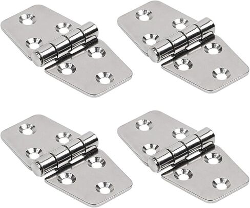 Door Hinges Stainless Steel Hinge Window Hardware 76 * 38mm 4Pcs in Kuwait