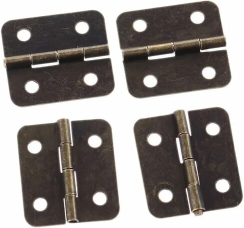 30 * 26mm Bronze Furniture Hinges for Jewelry Wooden Box Cabinet Drawer Butt Decorative 20Pcs in Kuwait