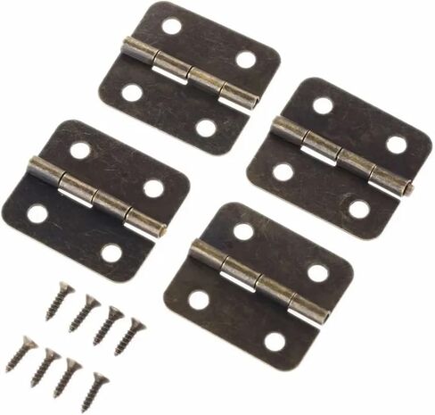 30 * 26mm Bronze Furniture Hinges for Jewelry Wooden Box Cabinet Drawer Butt Decorative 20Pcs in Kuwait