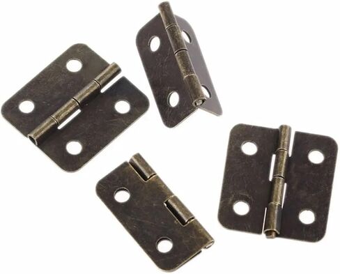 30 * 26mm Bronze Furniture Hinges for Jewelry Wooden Box Cabinet Drawer Butt Decorative 20Pcs in Kuwait
