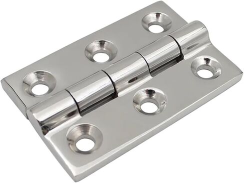 6 Hole Door Casting Hinge Rectangular 75 * 50 * 5mm Heavy Cabinet Accessories 1Pcs(304 Stainless Steel) in Kuwait