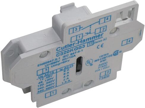 إيتون كاتلر-هامر CHC320KGS1 C-H C320KGS1 AUX CONTACT-1NO، أسود in Kuwait