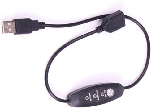 5X USB 5V-12V Temperature Controller Heater Thermostat 3-Speed Adjustable 24W in Kuwait