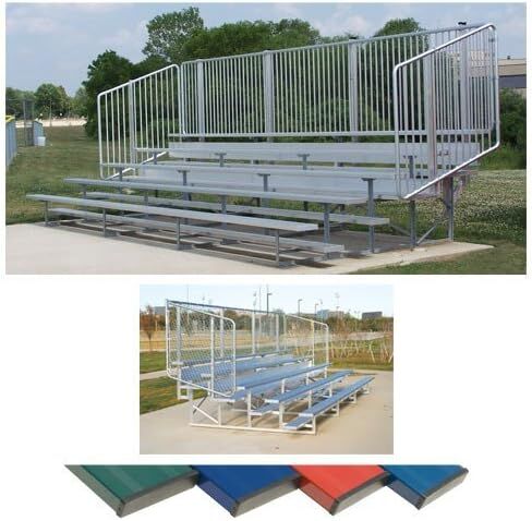 5 Row 21 ft. Vertical Picket Bleacher, Royal in Kuwait