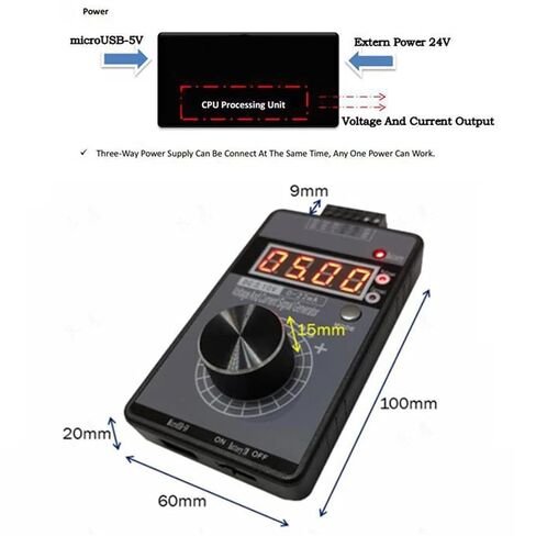 High Precision Current Signal Generator Adjustable Voltage 0-10V 5V 0-4-20mA Handheld Analog Source Calibrator in Kuwait