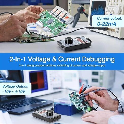 High Precision Current Signal Generator Adjustable Voltage 0-10V 5V 0-4-20mA Handheld Analog Source Calibrator in Kuwait