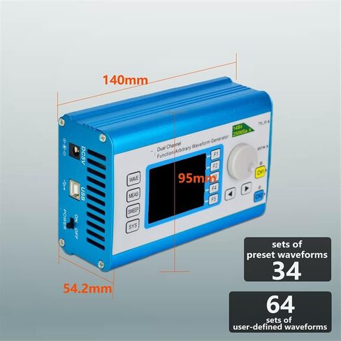 FY6300 60MHz Signal Generator Frequency Blue Sine Function Waveform in Kuwait