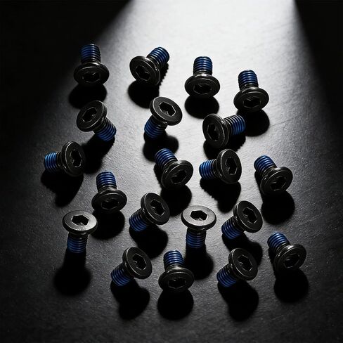 22PCS Wallet Replacement Screws Kit for Ridge Wallet & RFID Minimalist Wallets, 20Pcs Metal Screws with Pre-Applied Blue Threadlocker, Anti-Loosening Repair Parts Kit with Hex & T5 Torx Screwdrivers in Kuwait