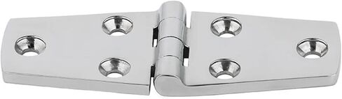 Stainless Steel Cast Door Strap Hinge with 6 Holes Mirror Polishing Hinges-38X102mm 4Pcs in Kuwait
