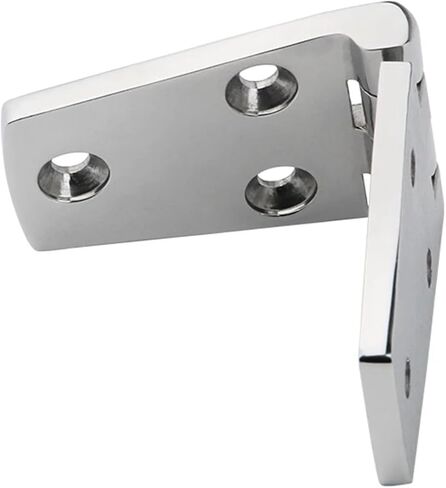Stainless Steel Cast Door Strap Hinge with 6 Holes Mirror Polishing Hinges-38X102mm 4Pcs in Kuwait
