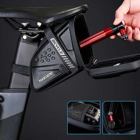 Bike Seat Bag, Waterproof Bicycle Saddle Bag Under Seat EVA Hard Shell Cycling Seat Pack for Mountain Road Bikes in Kuwait