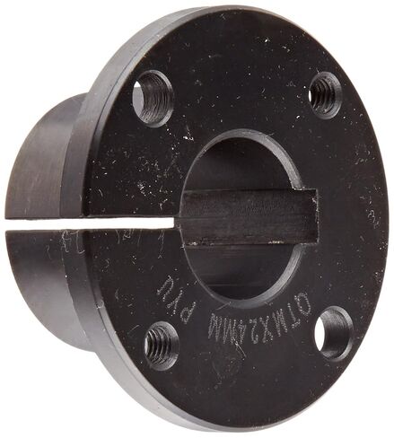 TB Woods نوع QT QTM24MM جلبة ذات قبضة مؤكدة، متري، تجويف 24 مم، 41.3 مم OD، طول 31.8 مم، عزم دوران 198 رطل/بوصة، تصميم قياسي، مسار مفاتيح قياسي in Kuwait