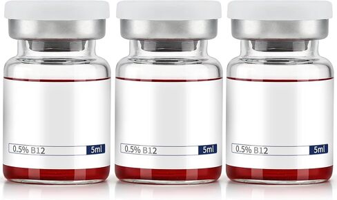 B12 Solution, 5mL 3 Pack - Daily Nutrient Support for Energy & Vitality, Balanced Formula with Sodium Chloride in Kuwait
