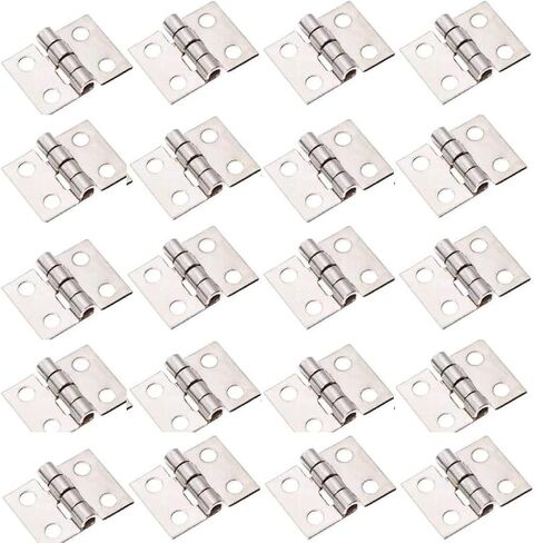 Hinges， Hinges 20Pcs Copper Super Mini Folding Hinge Wooden Jewelry BoxButt Hardware Nail(A) in Saudi Arabia