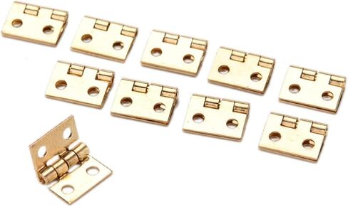 Hinges， Hinges 20Pcs Copper Super Mini Folding Hinge Wooden Jewelry BoxButt Hardware Nail(A) in Saudi Arabia
