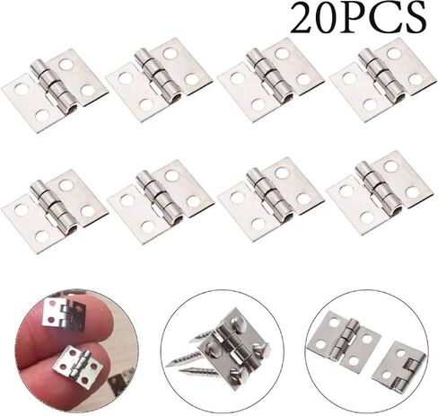 Hinges， Hinges 20Pcs Copper Super Mini Folding Hinge Wooden Jewelry BoxButt Hardware Nail(A) in Saudi Arabia