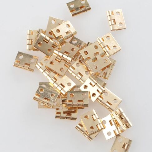 Hinges， Hinges 20Pcs Copper Super Mini Folding Hinge Wooden Jewelry BoxButt Hardware Nail(A) in Saudi Arabia