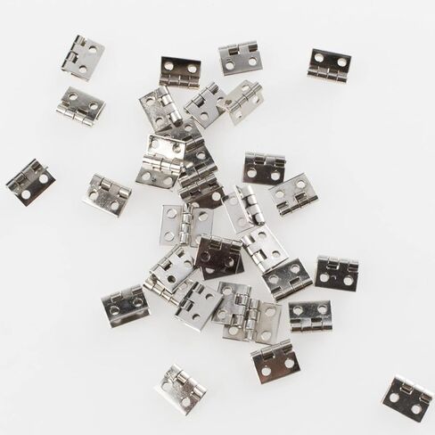 Hinges， Hinges 20Pcs Copper Super Mini Folding Hinge Wooden Jewelry BoxButt Hardware Nail(A) in Saudi Arabia