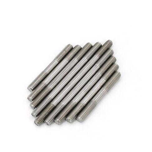 Double Ended Stud Screws, 304 A2 Stainless Steel Double Ended Threaded Rod Headless Stud Bolts M10 (30-250mm) M12 M16(M10 50mm) in Kuwait