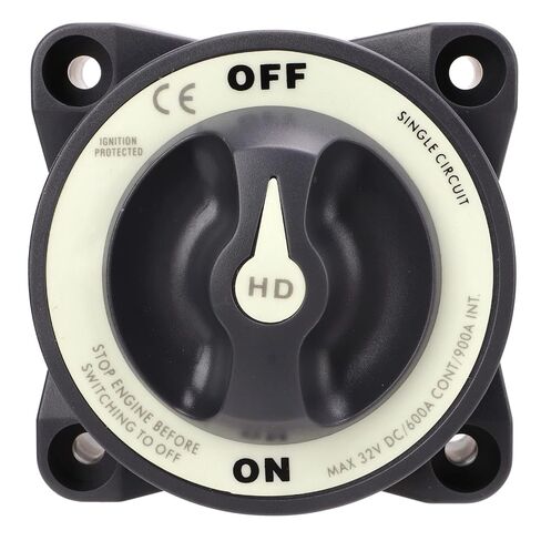 Semme Blue Sea 3000 Duty On Off Battery 600A Marine Master Battery Switch for RV Boat 32V Duty On Off Disconnect Switch HD Series YC102063 GY3000 مع ثلاث محطات in Kuwait
