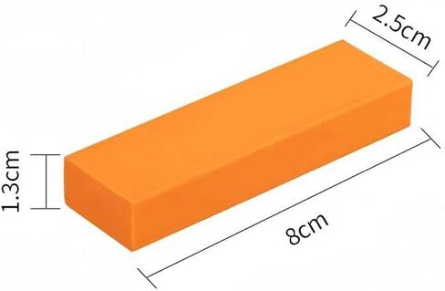 2pack Kitchen Limescale & Rust Remover Eraser - Magic Cleaning Sponge for Pots, Pans, Kettles, Sinks, Bathroom Fixtures, Multi - Surface Stain Remover Tool​ (Orange) in Kuwait