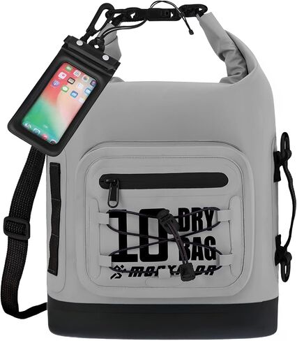 حقيبة MORXPLOR الجافة مقاومة للماء، 5L/10L/20L/30L/40L/55L حقيبة ظهر جافة مع حافظة هاتف مقاومة للماء للسباحة، قوارب الكاياك in Kuwait