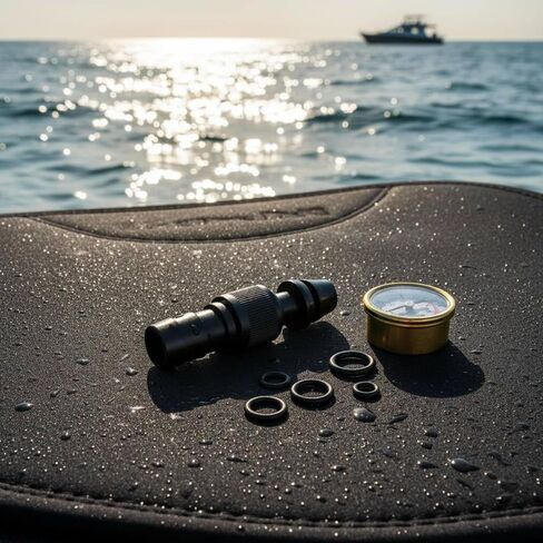 SM SunniMix Diving Buoy Valve Mouth Port Surface Marker Inflation Accessory TPU Structure Quick Oral Solution Suitable for Recreational Diving Professional Diving in Saudi Arabia