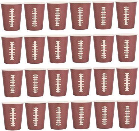 Alipis 48pcs Rugby Paper Drinking Cups Thickened Party Water Cups for Game Day Tailgating Birthday and Football Events in Kuwait