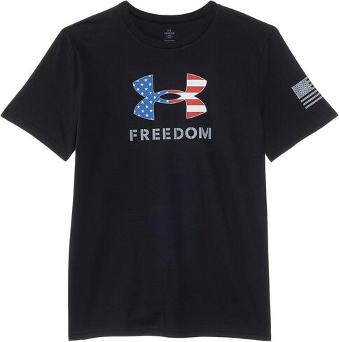 Under Armour Boys' Freedom Big Logo Short Sleeve T Shirt in Kuwait