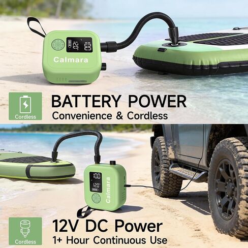 B1 Electric Paddle Board Pump,Rechargeable 10000mAh Cordless/12V DC 22 PSI High Pressure SUP Pump,Inflation & Deflation,Auto-Off for Stand Up Surfing Kite,Tent,Boat Gift for Men in Kuwait