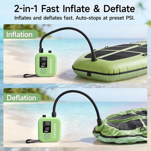 B1 Electric Paddle Board Pump,Rechargeable 10000mAh Cordless/12V DC 22 PSI High Pressure SUP Pump,Inflation & Deflation,Auto-Off for Stand Up Surfing Kite,Tent,Boat Gift for Men in Kuwait