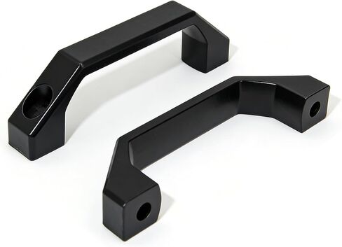 Aluminum Handle Black Aluminium Alloy Handles with Screws Rectangular Industrial Pull Handles 100mm Hole Distance for 2020Series Aluminum Extrusion Profile 3D Printer Parts, 2pcs/Pack in Kuwait