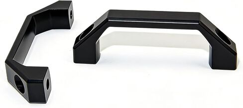 Aluminum Handle Black Aluminium Alloy Handles with Screws Rectangular Industrial Pull Handles 100mm Hole Distance for 2020Series Aluminum Extrusion Profile 3D Printer Parts, 2pcs/Pack in Kuwait