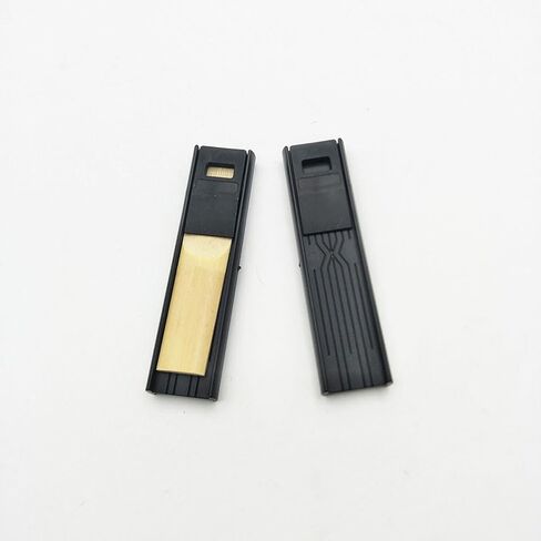 2 Pieces Clarinet Reed Case Plastic Saxophone Reed Case Double Side Clarinet Reed Holder Box Saxophone Reed Holder Storage Box, Black in Kuwait