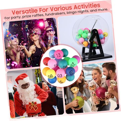 Colorful Numbered Balls 1-20 for Group Activities Mini Plastic Pong Balls for Raffles and Game Entertainment Multicolored Replacement for Lottery and Party Fun in Kuwait