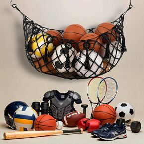 Sports Ball Storage Net，Sport Equipment Storage Hanging Hammock，Organizer Net for Basketball,Volleyball,Football in Kuwait