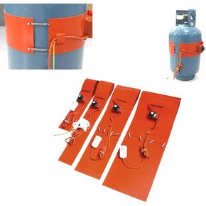 200W Industrial Electric Drum Heater, Flexible Heating Mat with Adjustable Thermostat for Valves & Instruments, 760x80mm - Optimal Temperature Control & Rapid Heating Solution in Kuwait