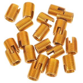 Sewroro 20pcs Mxmxmm Self-Tapping Threaded Inserts for Furniture Screw-in Nut Fasteners Zinc Plated Stainless Steel Thread Reinforcement with Protective Design and Easy to Install in Kuwait