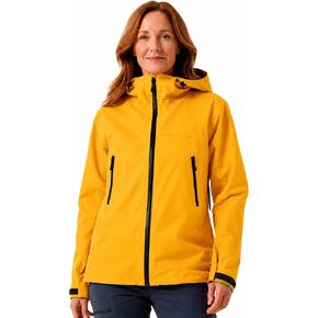 Women's 3-Layer Waterproof Hiking Jacket with Pit Zips - Lightweight Breathable Rain Shell for Camping & Travel in Kuwait