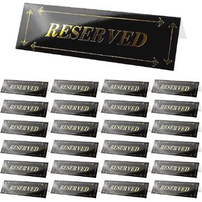 24 PCS Reserved Table Sign, Cardstock Reservation Seat Signs for Restaurants, Wedding, Office, Meeting, Ceremony and Events Double-Sided in Saudi Arabia