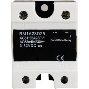 RM1A23D25 SCR Single Phase AC Solid State Relay 220V, 3V 3.3V 5V 12V 24V 32V DC Input 25A /24-280V AC Output, SSR Relay Switch Board in Saudi Arabia