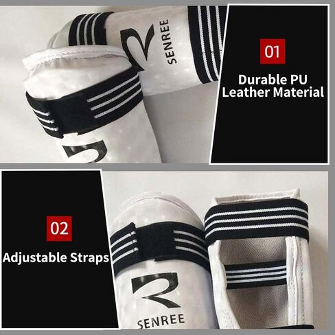 Forearm Guard Protectors Durable PU Leather for Martial Arts Training for Kids Adults PU Leather /ML/XL in Kuwait