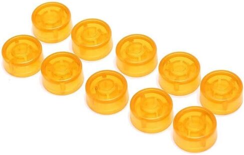 10Pcs/Pack Electric Guitar Effect Pedal Foot Nail Cap Amplifiers Candy Color Foot Switch Toppers Knob Accessories 2.5cm (Blue) in Kuwait