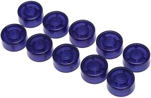 10Pcs/Pack Electric Guitar Effect Pedal Foot Nail Cap Amplifiers Candy Color Foot Switch Toppers Knob Accessories 2.5cm (Blue) in Kuwait