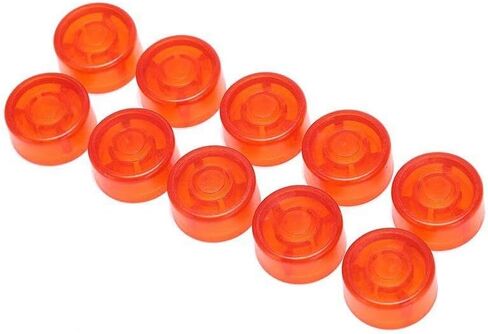 10Pcs/Pack Electric Guitar Effect Pedal Foot Nail Cap Amplifiers Candy Color Foot Switch Toppers Knob Accessories 2.5cm (Blue) in Kuwait