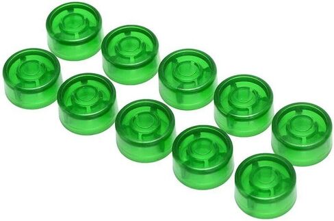 10Pcs/Pack Electric Guitar Effect Pedal Foot Nail Cap Amplifiers Candy Color Foot Switch Toppers Knob Accessories 2.5cm (Blue) in Kuwait