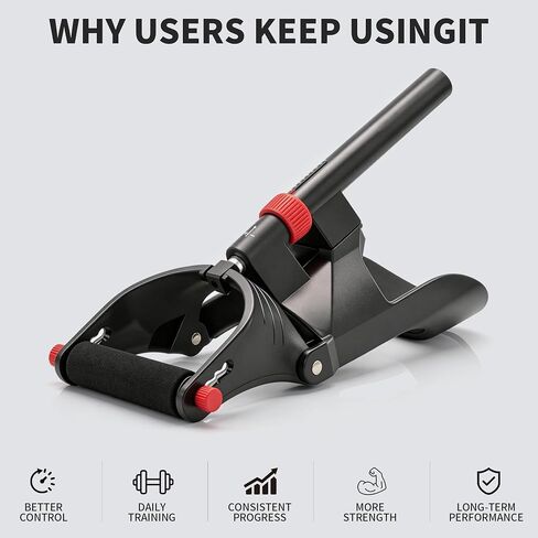 جهاز تقوية الساعد ومدرب المعصم من IronVibe، جهاز تمرين الساعد المقاوم القابل للتعديل لتدريب عضلات المعصم والساعد، معدات تمرين مريحة للمنزل والمكتب والسفر in Kuwait